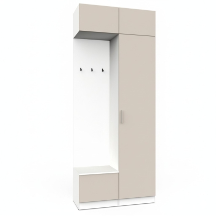 Набор мебели для прихожей "Марсель-201" МР 01-201 В2490 Ш1000 Г420 (ЛДСП Кашемир)